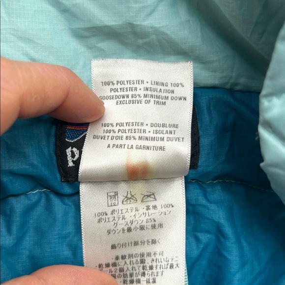 Patagonia Womens Down Sweater Vest Medium Light Blue Puffer - Picture 6 of 12